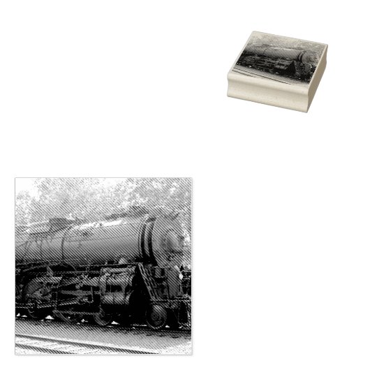 Tampons Encreurs Stable d'art en bois du train (Tamponné)