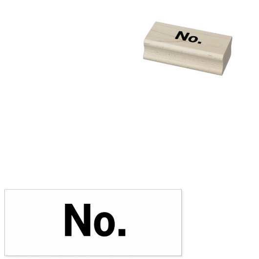 Tampons Encreurs Stamp, 1 x 2.5": No. (Tamponné)