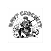 Tampons Encreurs Stamp Retro Davy Crockett Wood Art (Impression)