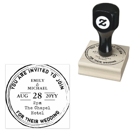 Tampons Encreurs Stamp Rustique Faire-part de mariage INK Trending (Tamponné)