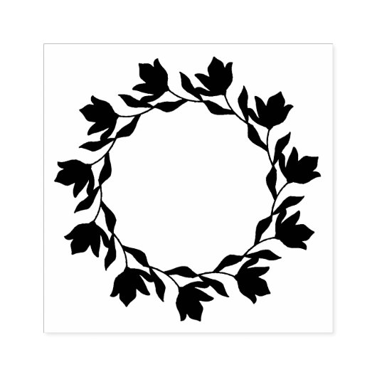 Tampons Encreurs Stämpel med vacker blomkrans (Impression)