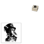 Tampons Encreurs Steampunk Victorian Man Top Hat Illustration Retro (Tamponné)