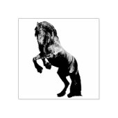 Tampons Encreurs Stéron noir friésien, beauté noire, cheval (Impression)