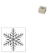 Tampons Encreurs Straight Line Snowflake Stamp (Tamponné)