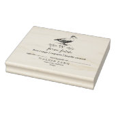 Tampons Encreurs Style agricole Monogramme Canard Oeuf Carton Timbr (Tampon)