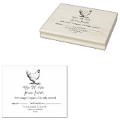 Tampons Encreurs Style agricole Monogramme Oeuf Carton Timbre (Tamponné)