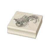 Tampons Encreurs Style Art Nouveau Style Leaf Wing Dragon Caoutchou (Tampon)