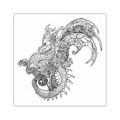 Tampons Encreurs Style Art Nouveau Style Leaf Wing Dragon Caoutchou (Impression)