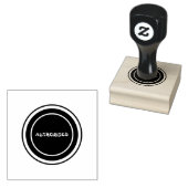 Tampons Encreurs Style d'encre vert émeraude de texte personnalisé (Tamponné)