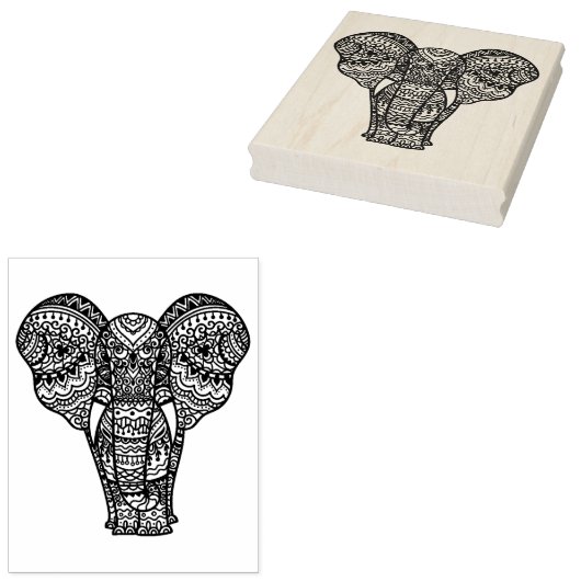 Tampons Encreurs Style éléphant décoratif (Tamponné)