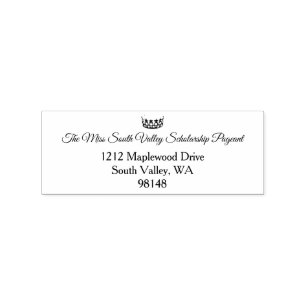 Tampons Encreurs Style Miss USA Pageant en caoutchouc Stamp