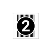 Tampons Encreurs "Stylisé Numéro 2" Timbre en caoutchouc (Impression)