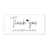 Tampons Encreurs  Stylish Thank You Custom Names (Impression)