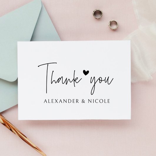Tampons Encreurs  Stylish Thank You Custom Names