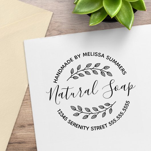 Tampons Encreurs Succursale Feuille Wreath Natural Soap