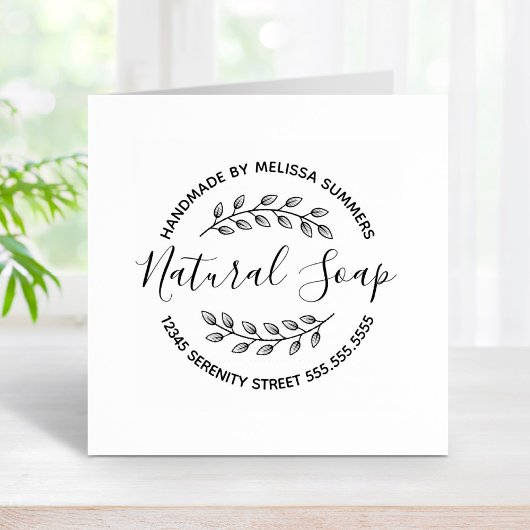 Tampons Encreurs Succursale Feuille Wreath Natural Soap