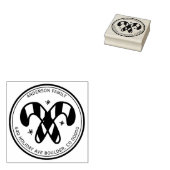 Tampons Encreurs Sucres de canne de Noël personnalisés (Tamponné)