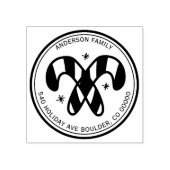 Tampons Encreurs Sucres de canne de Noël personnalisés (Impression)