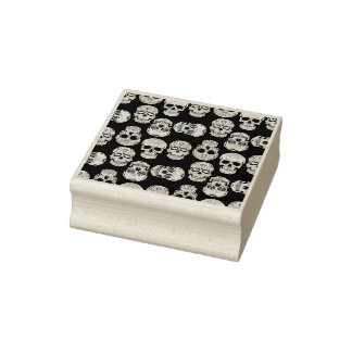 Tampons Encreurs Sugar Skull Print Rubber Stamp 