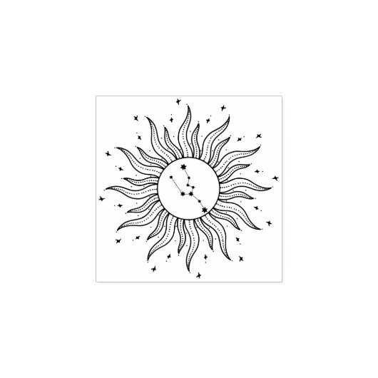 Tampons Encreurs Sun Horoscope Taurus | Zodiac Sign Astrology (Impression)