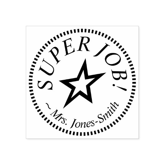 Tampons Encreurs "SUPER JOB !" Timbre en caoutchouc de l'assistant  (Impression)