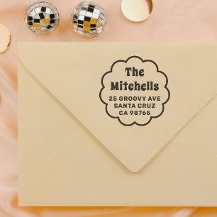 Tampons Encreurs Super Retro Daisy Nom de famille Adresse de retour