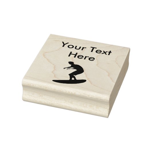 Tampons Encreurs Surfer Sur Un Surf En Caoutchouc (Tampon)