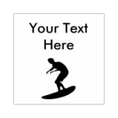 Tampons Encreurs Surfer Sur Un Surf En Caoutchouc (Impression)