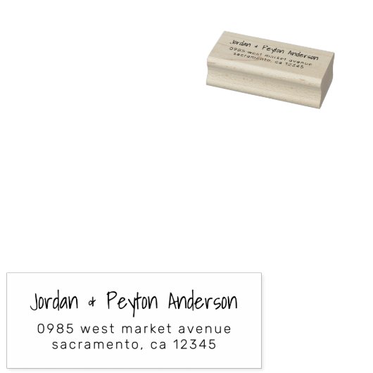 Tampons Encreurs Sweet Custom manuscrit Mariage Adresse de retour (Tamponné)