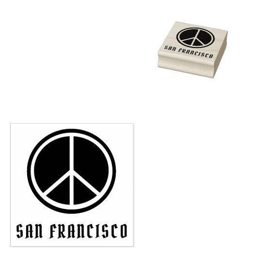 Tampons Encreurs Symbole de paix de San Francisco (Tamponné)