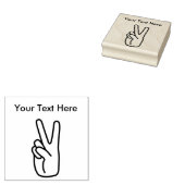 Tampons Encreurs SYMBOLE DE PAIX POINTS EN caoutchouc (Tamponné)