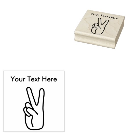 Tampons Encreurs SYMBOLE DE PAIX POINTS EN caoutchouc (Tamponné)