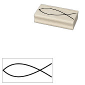 Tampons Encreurs symbole de poisson chrétien timbre d'art (Tamponné)