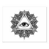 Tampons Encreurs Symbole pyramide des yeux Doodle (Impression)