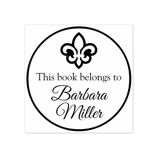 Tampons Encreurs Symbole simple / Icône - fleur de lis / LILY + idé (Impression)