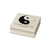 Tampons Encreurs Symbole Yin Yang avec Mariage d'amour des coeurs (Tampon)