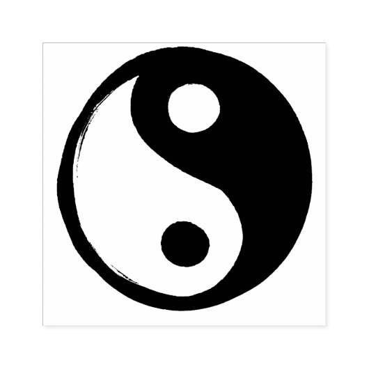Tampons Encreurs SYMBOLE YIN Yang Foncé et Lumière (Impression)