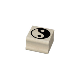 Tampons Encreurs SYMBOLE YIN Yang Foncé et Lumière