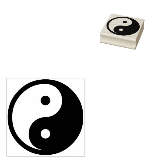 Tampons Encreurs Symbole Yin Yang - tatouage solide (Tamponné)
