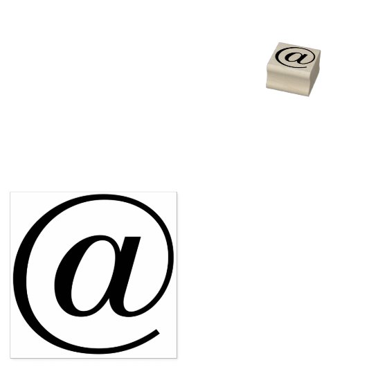 Tampons Encreurs Symboles simples / Icônes - AT SIGN + idées (Tamponné)