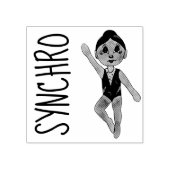 Tampons Encreurs Synchronisation Swimmer Girls Swim Team Synchro (Impression)