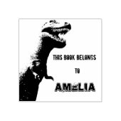 Tampons Encreurs T-Rex personnalisé - Ce livre appartient à (Impression)