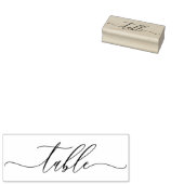 Tampons Encreurs Table de placement de siège simple script signatur (Tamponné)