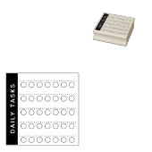 Tampons Encreurs Tâches quotidiennes Liste de contrôle Planificateu (Tamponné)