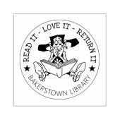 TAMPONS ENCREURS TAMPO À CADRE DE PROPRIÉTAIRE DE LIVRE EN CAOUTCHO (Impression)