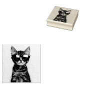 TAMPONS ENCREURS TAMPO ÉLASTIQUE CHAT TABBY COOL (Tamponné)