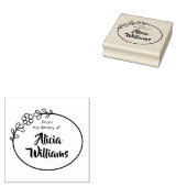 Tampons Encreurs Tampon, cadre floral (Tamponné)