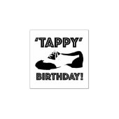 Tampons Encreurs Tappy Birthday Black White Tap Danse Enseignant Ch (Impression)