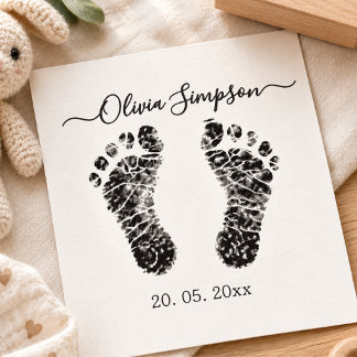 Tampons Encreurs Tatouage Empreintes de Bébé Personnalisé, Nouveau-