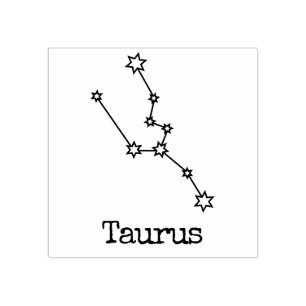 Tampons Encreurs Taureau Horoscope Céleste Zodiaque Étoiles